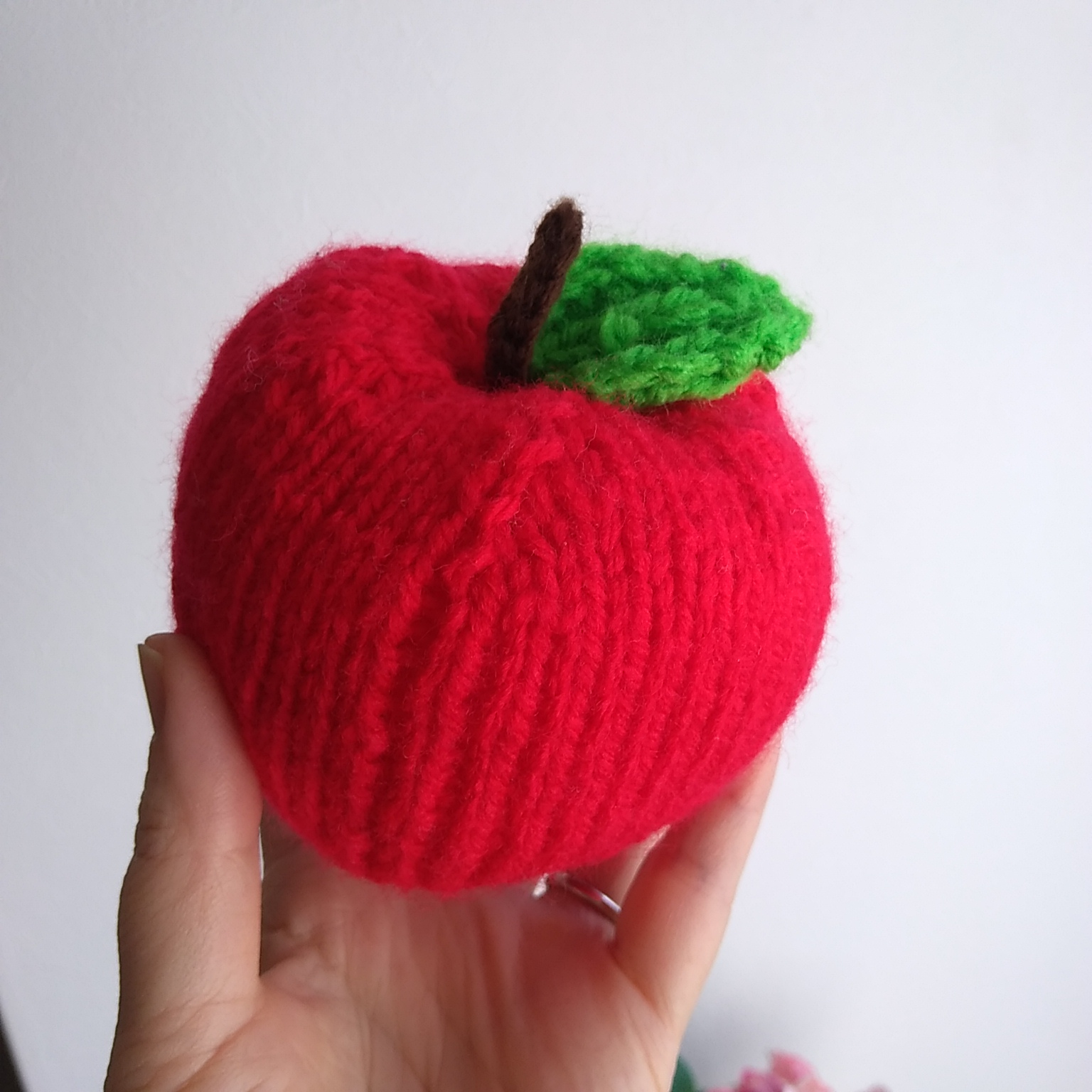 海外パターン】りんご2【棒針編み】 | 孔雀 and 鳳凰